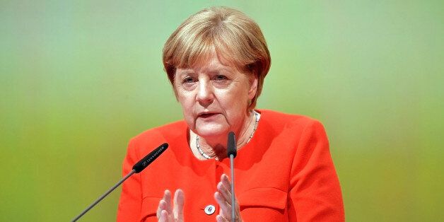 FRANKFURT AM MAIN, GERMANY - OCTOBER 10: German Chancellor Angela Merkel speaks during the opening of the Frankfurt Book Fair 2017 (Frankfurter Buchmesse) on October 10, 2017 in Frankfurt, Germany. The two leaders are known to have a good working relationship and share a number of policy views. The Frankfurt Book Fair will be open to the public from October 11-15. (Photo by Thomas Lohnes/Getty Images)