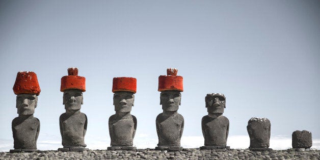 Moais at Ahu Tongariki (Easter island, Chile)