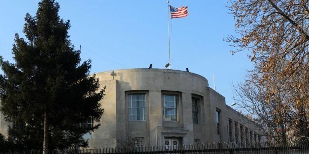 A picture taken on December 20, 2016 shows the US Embassy in Ankara, closed for the day after a shooting incident overnight that followed the assassination of the Russian ambassador in the Turkish capital. 'An individual approached the US Embassy Ankara main gate and discharged a firearm,' the embassy said in a statement, adding no-one was hurt and the individual was detained. ?As a result, the embassy and consulates in Istanbul and Adana were closed for normal operations, it added. / AFP / ADEM ALTAN (Photo credit should read ADEM ALTAN/AFP/Getty Images)