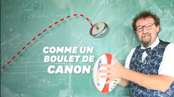 Pourquoi le ballon de rugby retombe à la verticale derrière les