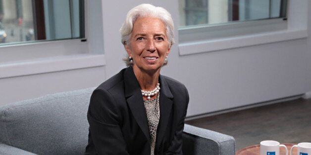 NEW YORK, NY - SEPTEMBER 19: Managing Director of the International Monetary Fund (IMF) Christine Lagarde sits down for an interview at the LinkedIn Studios on September 19, 2017 in New York City. (Photo by Cindy Ord/Getty Images)