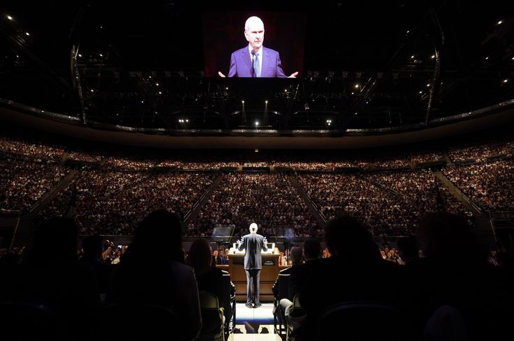 President Russell M. Nelson of The Church of Jesus Christ of Latter-day Saints speaks at Brigham Young University in Provo, Utah, on Sept. 17, 2019.