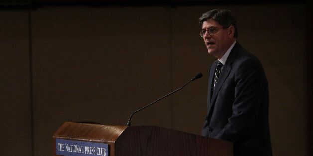 WASHINGTON, DC - DECEMBER 05: U.S. Treasury Secretary Jacob Lew delivers remarks at a Volcker Alliance event December 5, 2016 at the National Press Club in Washington, DC. The Volcker Alliance held an event on 'Financial Crises Shadow Banks, Short-Term Debt, and Structural Issues.' (Photo by Alex Wong/Getty Images)