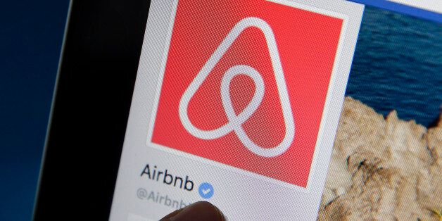 PARIS, FRANCE - SEPTEMBER 08: In this photo illustration, the Airbnb company logo is displayed on the screen of an Apple iPhone 6 on September 08, 2017 in Paris, France. The City of Paris wishes to reduce the maximum number of nights permitted for rental. Fixed today at 120 days a year, Paris would like to make it back down to 60, France is the second market for the Californian start-up, behind the United States. Airbnb is an online marketplace and hospitality service, enabling people to rent their flats or houses short-term. (Photo by Chesnot/Getty Images)
