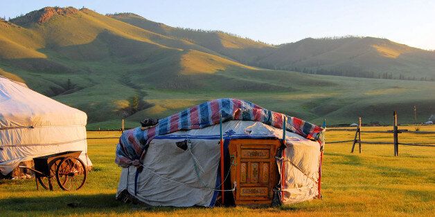 A Yurt in the Mongolian Steppe