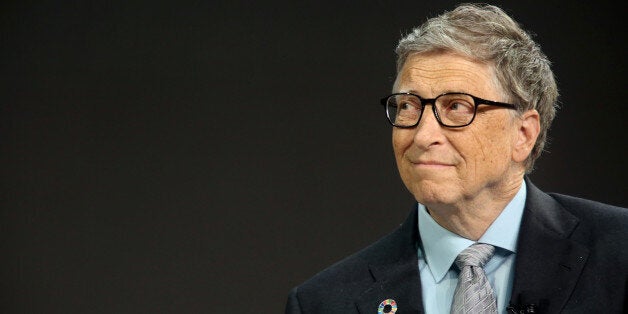 NEW YORK - SEPTEMBER 20: Bill Gates listens to former U.S. President Barack Obama answer questions at the Gates Foundation Inaugural Goalkeepers event on September 20, 2017 in New York City. (Photo by Yana Paskova/Getty Images)