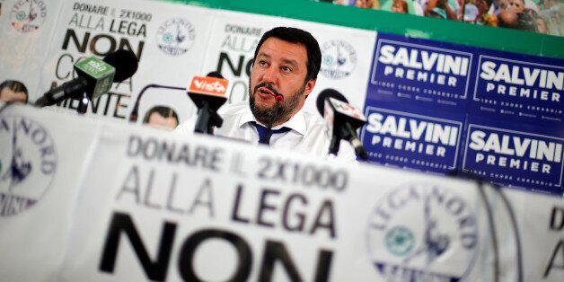 Northern League's leader Matteo Salvini attends a news conference in Milan, Italy, June 26, 2017. REUTERS/Alessandro Garofalo