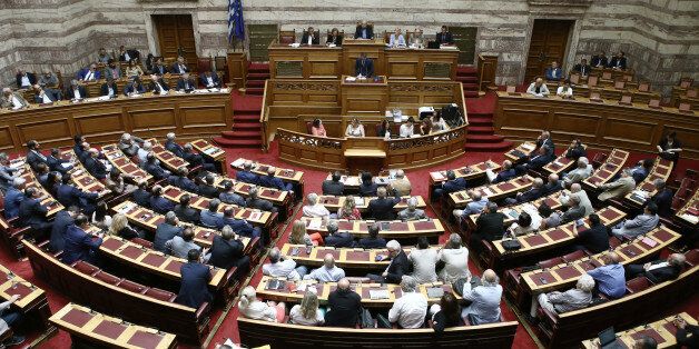 Discussion on the economy at Parliament, in Athens on July 3,2017 (Photo by Panayotis Tzamaros/NurPhoto via Getty Images)