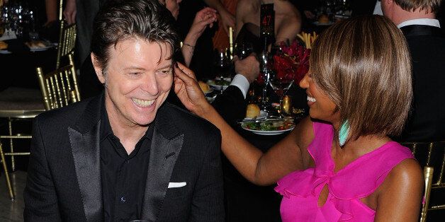 NEW YORK, NY - APRIL 28: Musician David Bowie and supermodel Iman attend the DKMS' 5th Annual Gala: Linked Against Leukemia honoring Rihanna & Michael Clinton hosted by Katharina Harf at Cipriani Wall Street on April 28, 2011 in New York City. (Photo by Andrew H. Walker/Getty Images for DKMS)