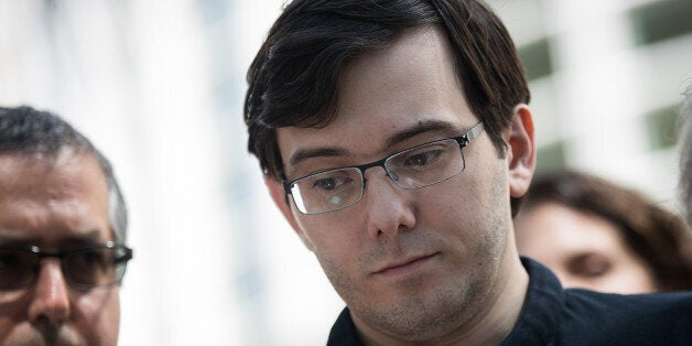 NEW YORK, NY - AUGUST 4: Former pharmaceutical executive Martin Shkreli pauses while speaking to the press after the jury issued a verdict in his case at the U.S. District Court for the Eastern District of New York, August 4, 2017 in the Brooklyn borough of New York City. Shkreli was found guilty on three of the eight counts involving securities fraud and conspiracy to commit securities and wire fraud. (Photo by Drew Angerer/Getty Images)