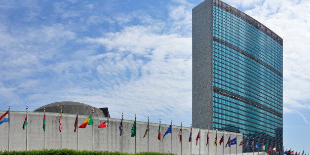 The headquarters of the United Nations has been located in the Turtle Bay neighborhood of New York City overlooking the East River since 1952. The complex includes the Secretariat building - typically featured in depictions of the UN - as well as the domed General Assembly building and the conference / visitor Center.