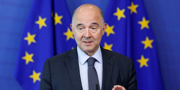European Economic and Financial Affairs Commissioner Pierre Moscovici holds a news conference at the EU Commission headquarters in Brussels, Belgium, July 12, 2017. REUTERS/Francois Lenoir