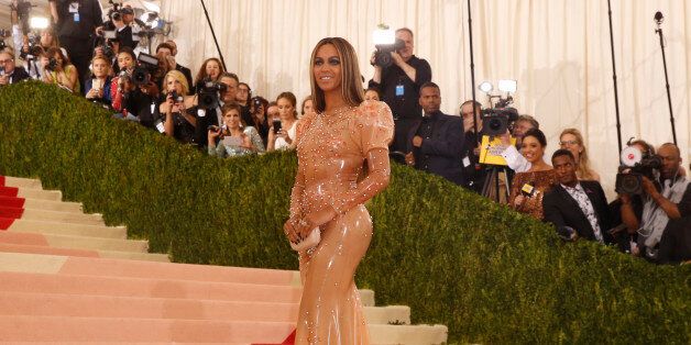 Singer-Songwriter Beyonce Knowles arrives at the Metropolitan Museum of Art Costume Institute Gala (Met Gala) to celebrate the opening of