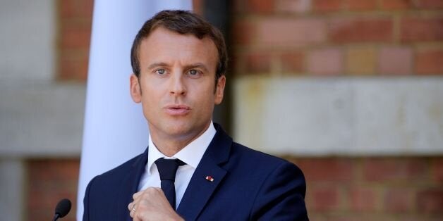 French President Emmanuel Macron gives a press conference after a meeting with Bulgarian President, on August 25, 2017 in Varna.?Macron meets the prime minister and president of Bulgaria on a regional tour to discuss the free movement of labour within the EU and other issues. / AFP PHOTO / Dimitar DILKOFF (Photo credit should read DIMITAR DILKOFF/AFP/Getty Images)