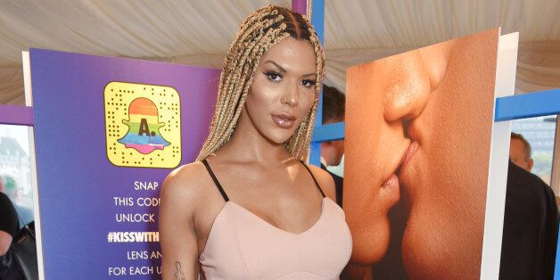 LONDON, ENGLAND - JULY 26: Munroe Bergdorf attends Absolut's #KissWithPride event at the Houses of Parliament in celebration of the 50th anniversary of The Sexual Offences Act on July 26, 2017 in London, England. (Photo by Dave M. Benett/Dave Benett/Getty Images for Absolut Vodka)