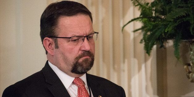 Sebastian Gorka, member of the national security advisory staff of the United States, was present for he Medal of Honor ceremony for former Specialist Five James C. McCloughan, U.S. Army in the East Room of the White House, on Monday, July 31, 2017. (Photo by Cheriss May) (Photo by Cheriss May/NurPhoto via Getty Images)