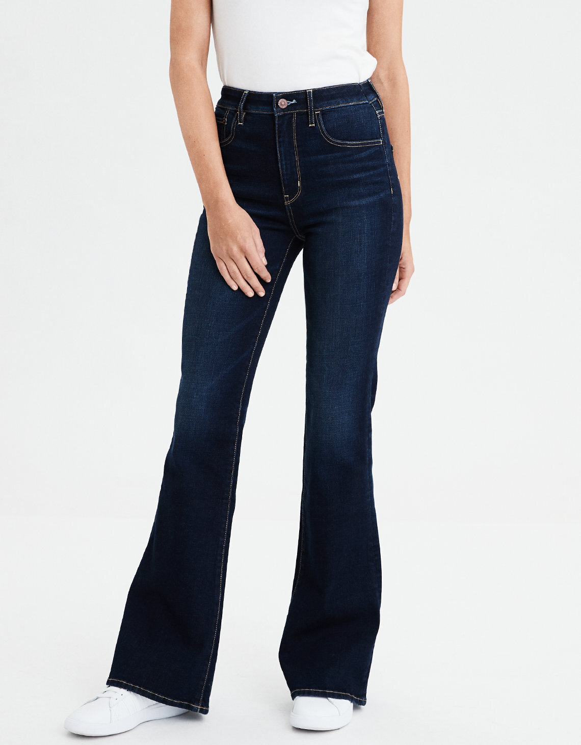 american eagle high rise flare jeans