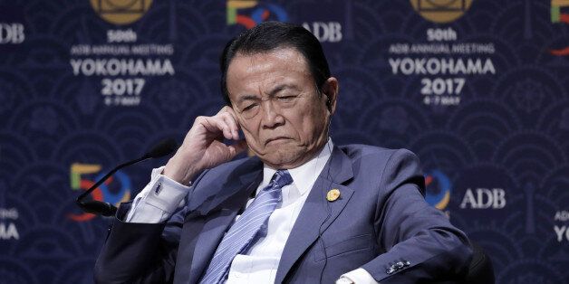 Taro Aso, Japan's deputy prime minister and finance minister, attends the 50th Asian Development Bank (ADB) Annual Meeting in Yokohama, Japan, on Friday, May 5, 2017. The meeting concludes on May 7. Photographer: Kiyoshi Ota/Bloomberg via Getty Images