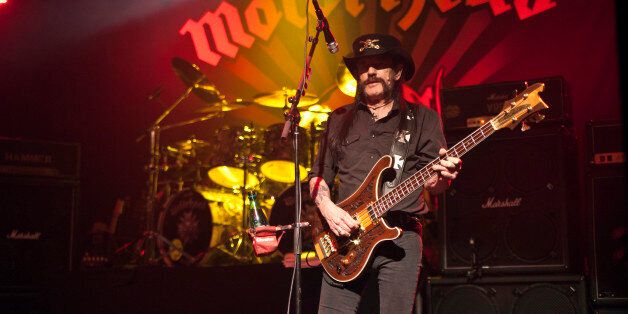 CHARLOTTE, NC - SEPTEMBER 23: Singer/bassist Lemmy Kilmister of Motorhead performs at The Fillmore Charlotte on September 23, 2015 in Charlotte, North Carolina. (Photo by Jeff Hahne/Getty Images)