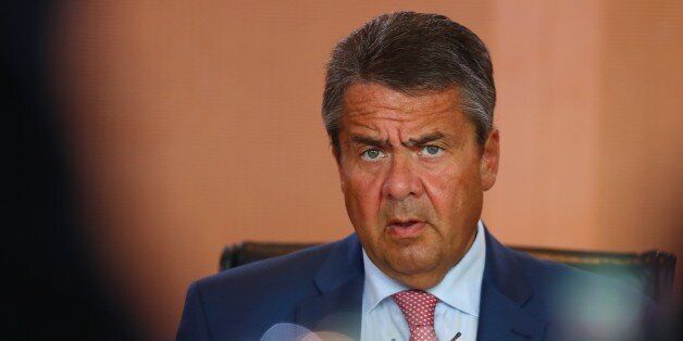 German Foreign Minister and Vice Chancellor Sigmar Gabriel presides the weekly cabinet meeting at the Chancellery in Berlin, Germany, August 2, 2017. REUTERS/Hannibal Hanschke