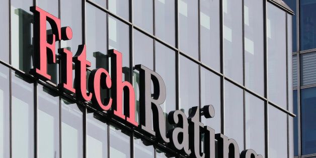 The Fitch Ratings logo is seen at their offices at Canary Wharf financial district in London,Britain, March 3, 2016. REUTERS/Reinhard Krause