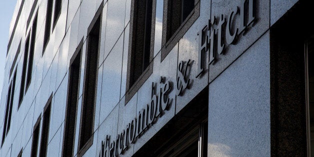 Signage is displayed on the exterior of a Abercrombie & Fitch Co. store in New York, U.S., on Friday, Aug. 26, 2016. Abercrombie & Fitch Co. is scheduled to release earnings figures on Aug. 30. Photographer: Eric Thayer/Bloomberg via Getty Images