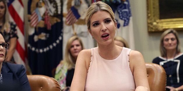WASHINGTON, DC - AUGUST 02: Assistant to the President and Donlad Trump's daughter Ivanka Trump hosts a listening session with military spouses in the Rooselvelt Room at the White House August 2, 2017 in Washington, DC. The military spouses said the choose professions that they can practice no matter where their partners are stationed but that licencing and certification continues to be a challenge when moving to a new post. (Photo by Chip Somodevilla/Getty Images)