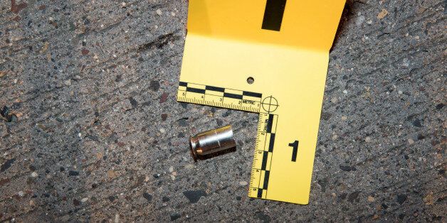 A shell casing from a bullet fired at Philando Castile lies outside his car, in an evidence photo taken after he was fatally shot by St. Anthony Police Department officer Jeronimo Yanez during a traffic stop in July 2016. Picture released June 20, 2017. Minnesota Bureau of Criminal Apprehension/Handout via REUTERS ATTENTION EDITORS -- THIS IMAGE HAS BEEN SUPPLIED BY A THIRD PARTY.