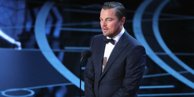 89th Academy Awards - Oscars Awards Show - Hollywood, California, U.S. - 26/02/17 - Leonardo DiCaprio presents Best Actress. REUTERS/Lucy Nicholson