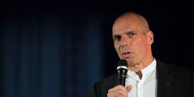 Yanis Varoufakis in the meeting of "The Democracy in Europe Movement 2025", or DiEM25,that is a Pan-European political movement launched in 2015 by former Greek finance minister Yanis Varoufakis. DiEM25 is led by a Coordinating Collective and it's aim is to reinvigorate the idea of Europe as a union of people governed with democratic consent. The meeting was held in Velideio congress hall in Thessaloniki, Greece and there were about 800-1000 people attending. There was live coverage
