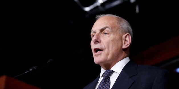 Secretary of Homeland Security John Kelly speaks about immigration reform at a press conference on Capitol Hill in Washington, U.S., June 29, 2017. REUTERS/Joshua Roberts