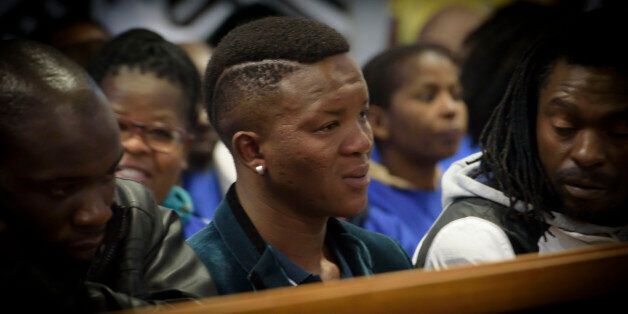 DELMAS, SOUTH AFRICA JULY 31, 2017: (SOUTH AFRICA OUT) Victor Mlotshwa in the Delmas Magistrates Court on July 31, 2017 in Delmas, South Africa. According to the suspects the duo allegedly forced Victor Mlotshwa into a coffin and threatened to pour petrol over him in an attempt to scare him off after he allegedly threatened to kill their families. (Photo by Gallo Images / Beeld / Lisa Hnatowicz)