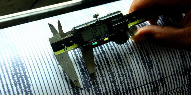 PROBOLINGGO, EAST JAVA, INDONESIA - 2016/10/07: Officer checked and seismic activity detector (seismograph) Mount Bromo in Probolinggo, East Java, September 7, 2016. The activity of eruption of Mount Bromo high enough yet to show a decline, the state is idle or level III by the Center for Volcanology and Geological Hazard Mitigation Geological Agency (PVMBG) , High smoke reaches 100-300 meters from the summit crater towards the north-west. The public and tourists, or climbers may not enter the area within a radius of 2.5 kilometers from the active crater of Bromo. (Photo by Sholaita Iriawan/Pacific Press/LightRocket via Getty Images)
