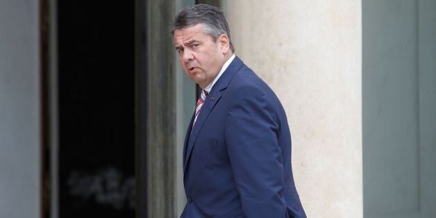 German Vice Chancellor and Foreign Minister Sigmar Gabriel arrives at the Elysee Palace in Paris on July 13, 2017 ahead of an annual Franco-German Summit. / AFP PHOTO / GEOFFROY VAN DER HASSELT (Photo credit should read GEOFFROY VAN DER HASSELT/AFP/Getty Images)