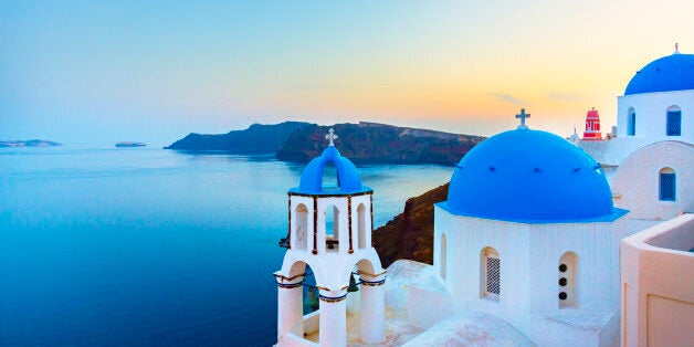 Church in Oia (Santorini, Greece).