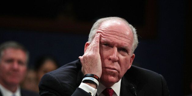 WASHINGTON, DC - MAY 23: Former Director of the U.S. Central Intelligence Agency (CIA) John Brennan testifies before the House Permanent Select Committee on Intelligence on Capitol Hill, May 23, 2017 in Washington, DC. Brennan is discussing the extent of Russia's meddling in the 2016 U.S. presidential election and possible ties to the campaign of President Donald Trump. (Photo by Alex Wong/Getty Images)