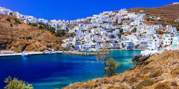view of charming white houses Astypalea island