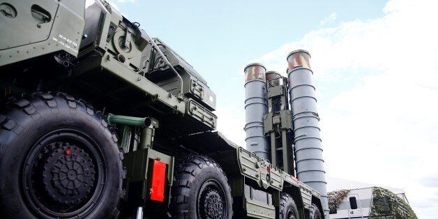 MOSCOW, RUSSIA - JULY 19 : S-400 Triumf and Pantsir-S anti-aircraft weapon systems on display at the MAKS-2017 International Aviation and Space Salon in Zhukovsky, Moscow Region, Russia, on July 19, 2017. (Photo by Sefa Karacan/Anadolu Agency/Getty Images)