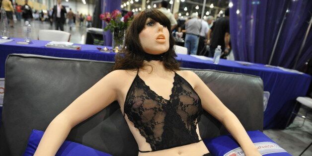 The 'True Companion' sex robot, Roxxxy, on display at the TrueCompanion.com booth at the AVN Adult Entertainment Expo in Las Vegas, Nevada, January 9, 2010. In what is billed as a world first, a life-size robotic girlfriend complete with artificial intelligence and flesh-like synthetic skin was introduced to adoring fans at the AVN Adult Entertainment Expo. AFP PHOTO / Robyn Beck (Photo credit should read ROBYN BECK/AFP/Getty Images)