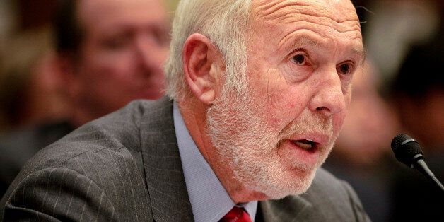 UNITED STATES - NOVEMBER 13: James Simons, director of Renaissance Technologies Corp., testifies during a House Committee on Oversight and Government Reform hearing on Capitol Hill in Washington, D.C., U.S., on Thursday, Nov. 13, 2008. Hedge-fund managers, in a rare appearance before Congress, defended their industry's practices and profits while splitting over whether the U.S. should impose stricter regulations. (Photo by Brendan Smialowski/Bloomberg via Getty Images)
