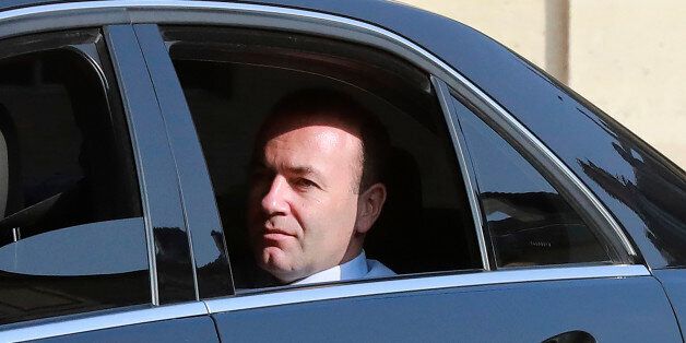Manfred Weber, chairperson of the European People's Party (EPP) group at the European parliament, arrives for a meeting the Elysee Palace in Paris on September 23, 2016. / AFP / JACQUES DEMARTHON (Photo credit should read JACQUES DEMARTHON/AFP/Getty Images)