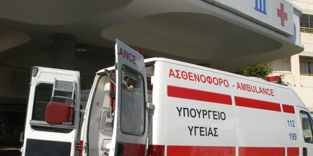 An ambulance is seen outside the Archbishop Makarios III hospital in Nicosia, where a two-year old British girl was in intensive care on February 5, 2008. Doctors said the little girl on a family holiday was in 'stable but critical' condition after she drank a potentially lethal concoction of orange squash mixed with dishwasher detergent at a four-star hotel in Limassol. AFP/ STEFANOS KOURATZIS (Photo credit should read STEFANOS KOURATZIS/AFP/Getty Images)