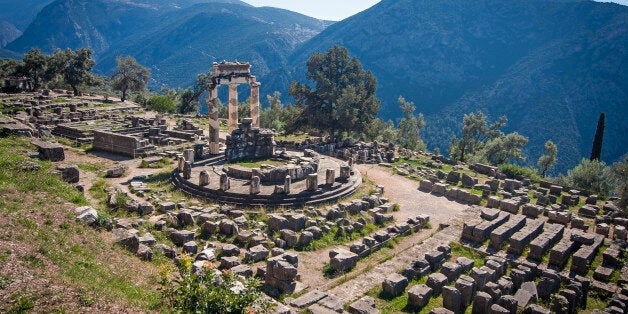 The Temple of Athena, Delphi, Greece