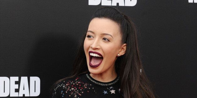 HOLLYWOOD, CA - OCTOBER 23: Actress Christian Serratos attends the live, 90-minute special edition of 'Talking Dead' at Hollywood Forever on October 23, 2016 in Hollywood, California. (Photo by Jason LaVeris/FilmMagic)