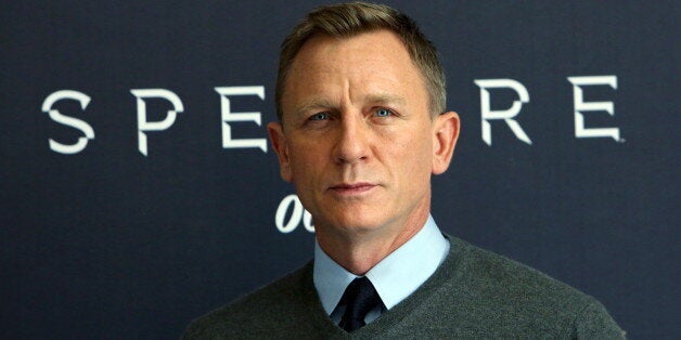 Actor Daniel Craig poses during a photocall for the new James Bond 007 film