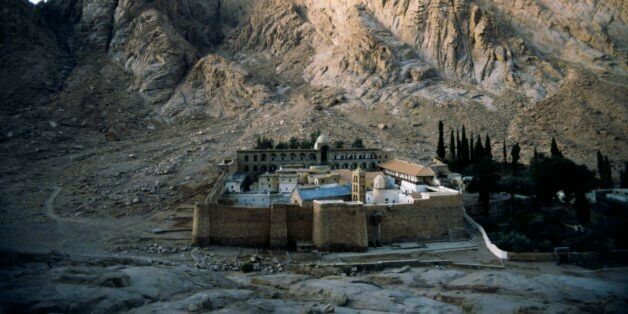EGYPT - MARCH 5: View of Saint Catherine's Monastery, 6th century (UNESCO World Heritage List, 2002), Sinai Peninsula, Egypt. (Photo by DeAgostini/Getty Images)