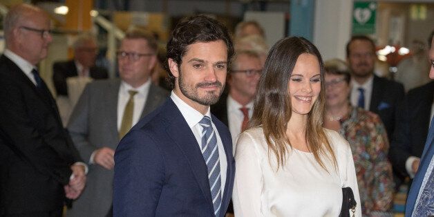 VARMLAND, SWEDEN - OCTOBER 21: Prince Carl Philip and Princess Sofia arrive at the company SOMA during Visit Varmlandon October 21, 2016 in Varmland, Sweden. (Photo by Luca Teuchmann/Getty Images)