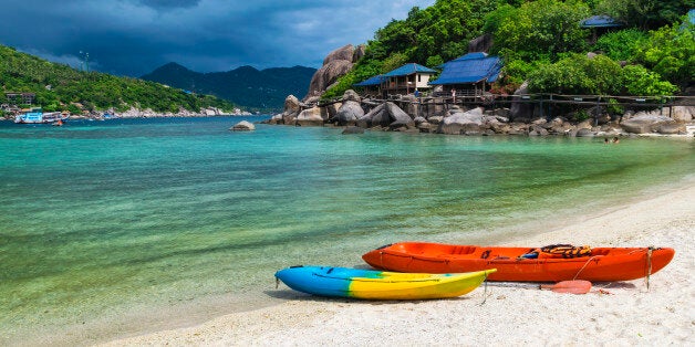 Landscape view of beach in nangyuan island