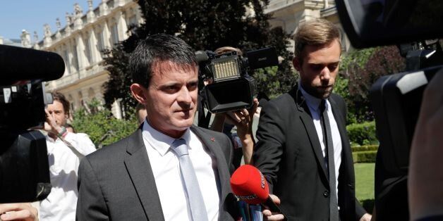 Former Prime Minister Manuel Valls arrives on June 19, 2017 at the French National Assembly in Paris for the welcoming of the elected members of the Parliament following the announcement of the results of the second round of the French parliamentary elections (elections legislatives in French).French far-left coalition La France Insoumise (LFI) candidate in the 11th circumscription in the Essonne department Farida Amrani, who disputes the victory of Former French Socialist Prime Minister Manuel Valls in the 11th circumscription in the Essonne department, said she will ask for a recount of ballots at the Evry prefecture. / AFP PHOTO / Thomas Samson (Photo credit should read THOMAS SAMSON/AFP/Getty Images)