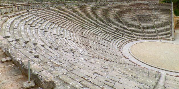 The Incredible Well Preserved Ancient Theater of Epidaurus on Peloponnese Peninsula of Greece, UNESCO World Heritage